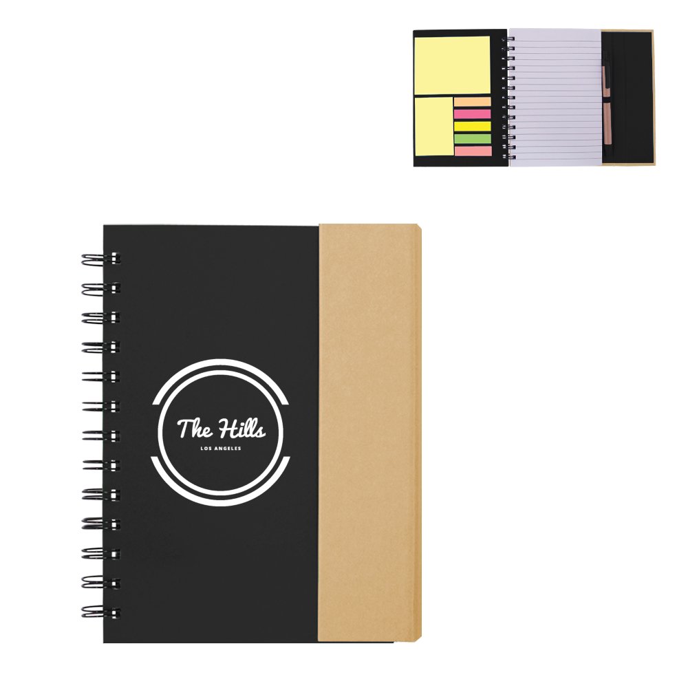 View larger image of Add Your Logo: Eco Jotter Note and Pen Set